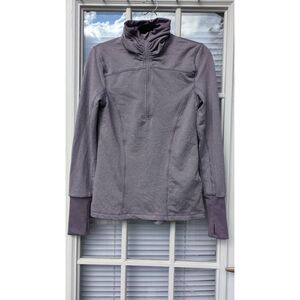 Mondetta Lavender Cold Gear Quarter Zip Athletic Long Sleeve Top, Size M